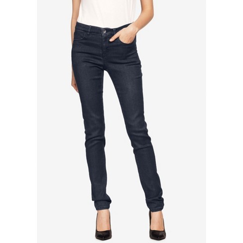 Ellos Women's Plus Size High-waist Skinny Jeans - 28, Blue : Target
