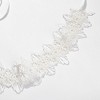 SOHI Women's White Floral Choker Necklace - 4 of 4