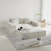 Oversized 132" Chenille Modular L-Shaped Sectional Sofa with 6 Pillows, 6-Piece Free combination, No Assembly Required - 2 of 4