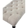 NicBex Upholstered Bench,Dining Bench with Solid Wood Frame,Modern Ottoman with Turned Legs for Living Room,Entryway,Kitchen - 4 of 4