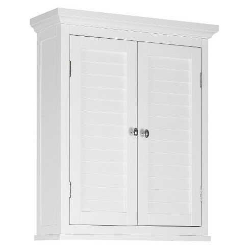 Elegant Home Fashions Slone 2-Door Wall Cabinet, White