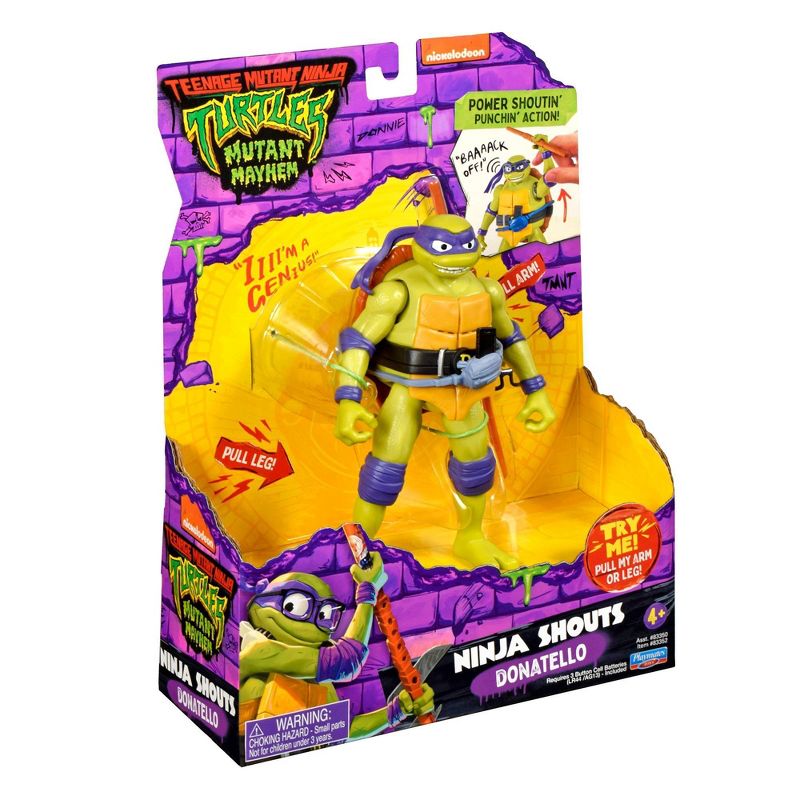 Teenage Mutant Ninja Turtles: Mutant Mayhem Ninja Shouts Donatello Action Figure, 5 of 7