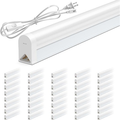 40 Pack LED Shop Lights Linkable,4FT 6500K Super Bright White,18W 1800LM, for Garage,Workshop and Ceiling,Corded Electric with ON/Off Switch
