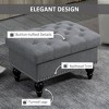 NicBex Rectangular Velvet Storage Ottoman Bench,Upholstered Storage Ottoman with Wood Legs,Modern Storage Bench for Living Room,Bedroom - 4 of 4
