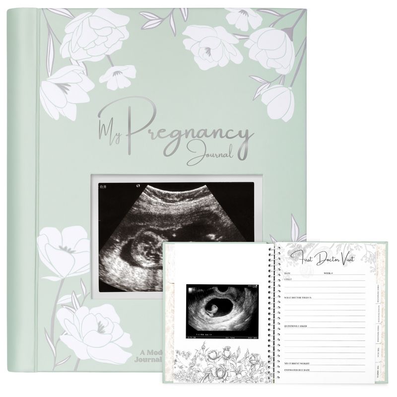 KeaBabies Blossom Pregnancy Journal, 80 Pages Hardcover Pregnancy Book for First Time Moms, Baby Memory Book, 1 of 11