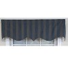 RLF Home 100% Cotton Bronte Regal With Poly/Cotton Ivory lining Rod Pocket Valance 50" x 16" Navy - 3 of 4