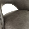 55 Downing Street Kais Gray Faux Leather and Gold Legs Dining Chair - 4 of 4