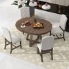 NicBex Round Dining Room Table Set for 4 Extendable Kitchen Table with MDF Tabletop and 4 Chairs for Dining Room - 3 of 4