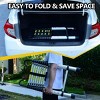 Syemin Ladders Telescoping Ladder Heavy Duty Aluminum with Non-Slip, Folding Portable Ladder with Hooks, Extension Ladder, Silver, 18.11"*2.6"*29.92" - 4 of 4