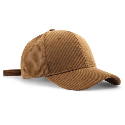 Anna-Kaci Corduroy Fashion Baseball Cap with Adjustable Strap for a Casual Look