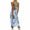 Anna-Kaci Women's Tie Dye Midi Slip Dress with Cowl Neckline and Spaghetti Straps - 4 of 4