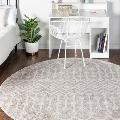 Unique Loom 2' 2 x 3' 1 Eco Plaid Indoor Outdoor Washable Gray Area Rug