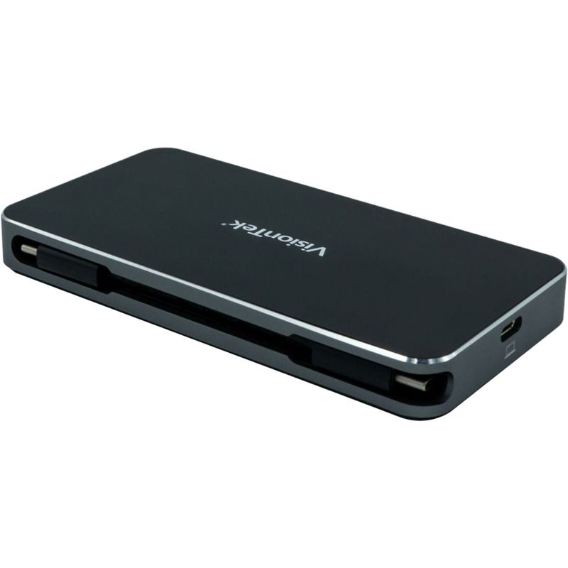 VisionTek VT200 USB C Portable Dock - for Notebook/Desktop PC - 100 W - USB Type C - 5 x USB Ports - 2 x USB 3.0 - HDMI - VGA - DisplayPort - Wired, 3 of 7
