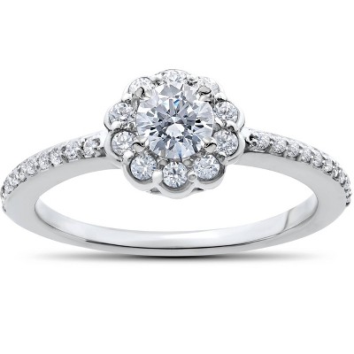 Pompeii3 1/2ct Diamond Engagement Ring 14K White Gold