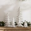 Melrose Flocked Pine Tree Decor (Set of 4) - 2 of 4