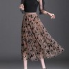 LEVEN SIXTEEN Trendy Summer Tulle A-Line Floral Skirt - 3 of 3