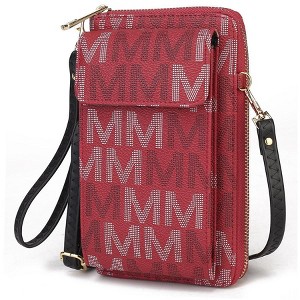 MKF Collection Cossetta Cell Phone Crossbody Wristlet Handbag Vegan Leather Versatile Multi-Use Phone Holder by Mia K - 1 of 4