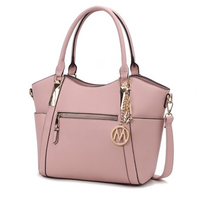 MKF Collection Janise Solid Vegan Leather Tote Bag Purse by Mia K