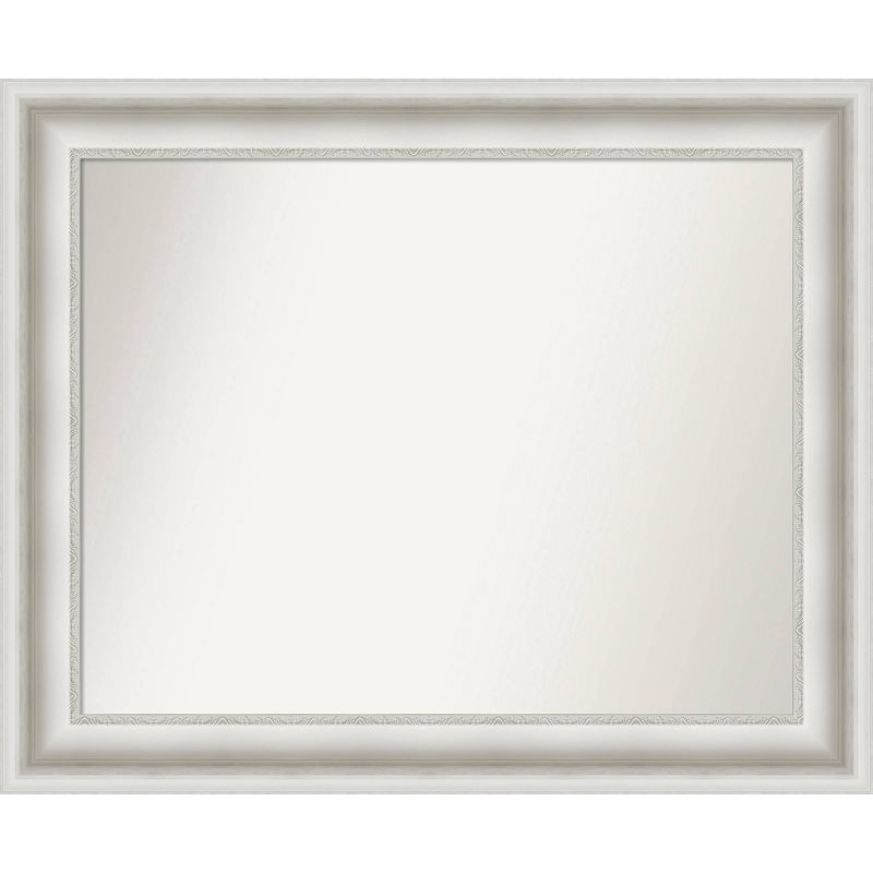 34&#34; x 28&#34; Non-Beveled Parlor White Wall Mirror - Amanti Art, 1 of 10
