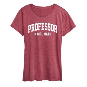Women's - Instant Message - Professor In Girl Math Short Sleeve Graphic T-Shirt - 1 of 4