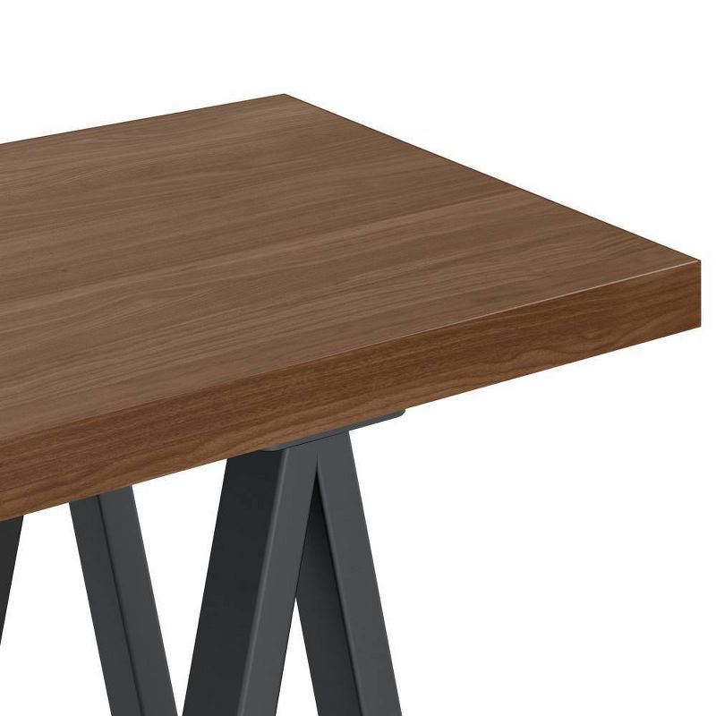 Hawkins Metal/Wood Console Sofa Table Walnut - WyndenHall, 3 of 8