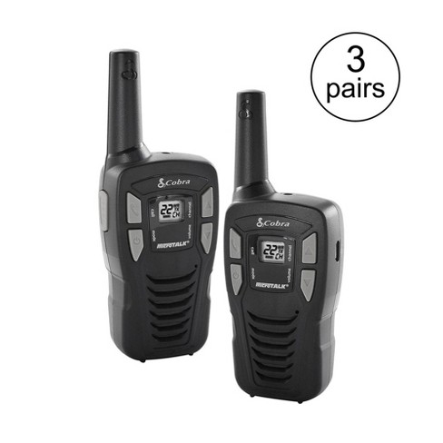 Cobra 16-Mile 22-Channel FRS/ GMRS Walkie Talkie 2-Way Radios | CX112 (3 Pairs) - image 1 of 4