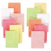 Hudson Baby Infant Girl 24Pc Rayon from Bamboo Woven Washcloths, Citrus, One Size - 2 of 2