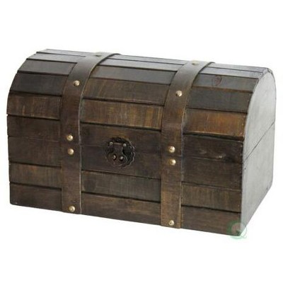 Rustic Brown Barn Wood Trunk with Antique Hardware