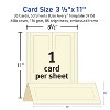 Avery Printable Tent Cards, 3.5" x 11", Ivory with Embossed Border, 50 Blank Place Cards for Laser or Inkjet Printers (5915) - 4 of 4