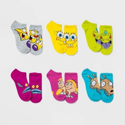 Women's Nickelodeon 6pk Low Cut Socks - Assorted Colors 4-10