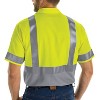Red Kap Men's High Visibility Short Sleeve Color Block Ripstop Work Shirt - Type R, Class 2 - 3 of 4