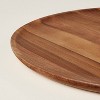 13" Wooden Plate Charger Brown - Hearth & Hand™ with Magnolia: Acacia, Farmhouse Style - 3 of 3