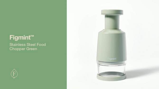 Stainless Steel Food Chopper Green - Figmint&#8482;, 2 of 6, play video