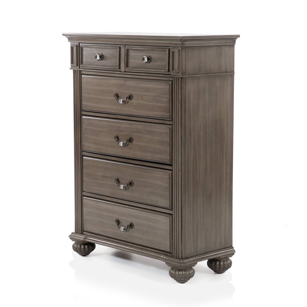 Photos - Dresser / Chests of Drawers Pennings 6 Drawer Chest Gray - HOMES: Inside + Out