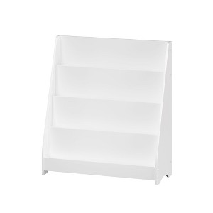 Fontoi Decorative Bookshelf, 4-Tier Open Bookcase, Toy Storage Cabinet for Children's Bedrooms, Playrooms, and Classrooms,White, 11.81"*34.64"*31.49" - 1 of 4