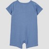 Carter's Just One You®️ Baby Boys' Solid Thermal Romper - Blue - 2 of 3
