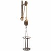 Industrial Pulley Mounted Canister Candleholder - 2 of 3