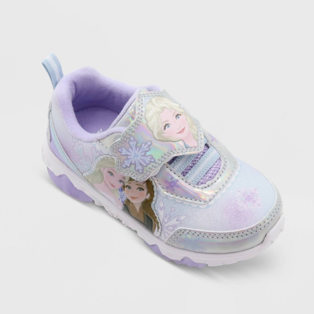 Toddler Girls' Frozen Sneakers - Silver 8T
