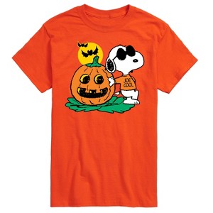 Men's - Peanuts - Joe Cool Pumpkin Short Sleeve Graphic T-Shirt - 1 of 4