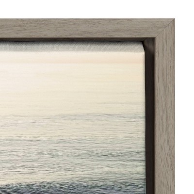 La Jolla Beach Scene Framed Canvas Wall Art