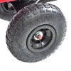 FURNIinspire Wheelbarrows And Lawn Carts Outdoor Wagon All Terrain Pulling Air Tires Children Kid Garden Cart, Small Lawn Cart, Red, 39“*18"*33" - 4 of 4