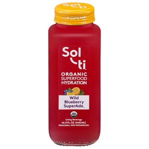Sol-ti Organic Wild Blueberry SuperAde - 14.9 fl oz - 1 of 4