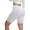 INSPIRE CHIC Women's Lace Trim Medium Length Control Panties Elastic Lightweight Comfortable Soft Solid Slimming Shorts - 2 of 4