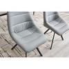 Kumasinova Modern Dining Chairs with Thickened Fabric Back&Cushion,Set of 2,Accent Armless Chairs with Metal Legs for Kitchen&Dining Room - 4 of 4