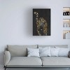 Canvas Wall Art - Sarah Manovski  'Black gold jaguar' Wall Art for Living Room, Bedroom, or Office Décor by Trademark Fine Art - 3 of 4