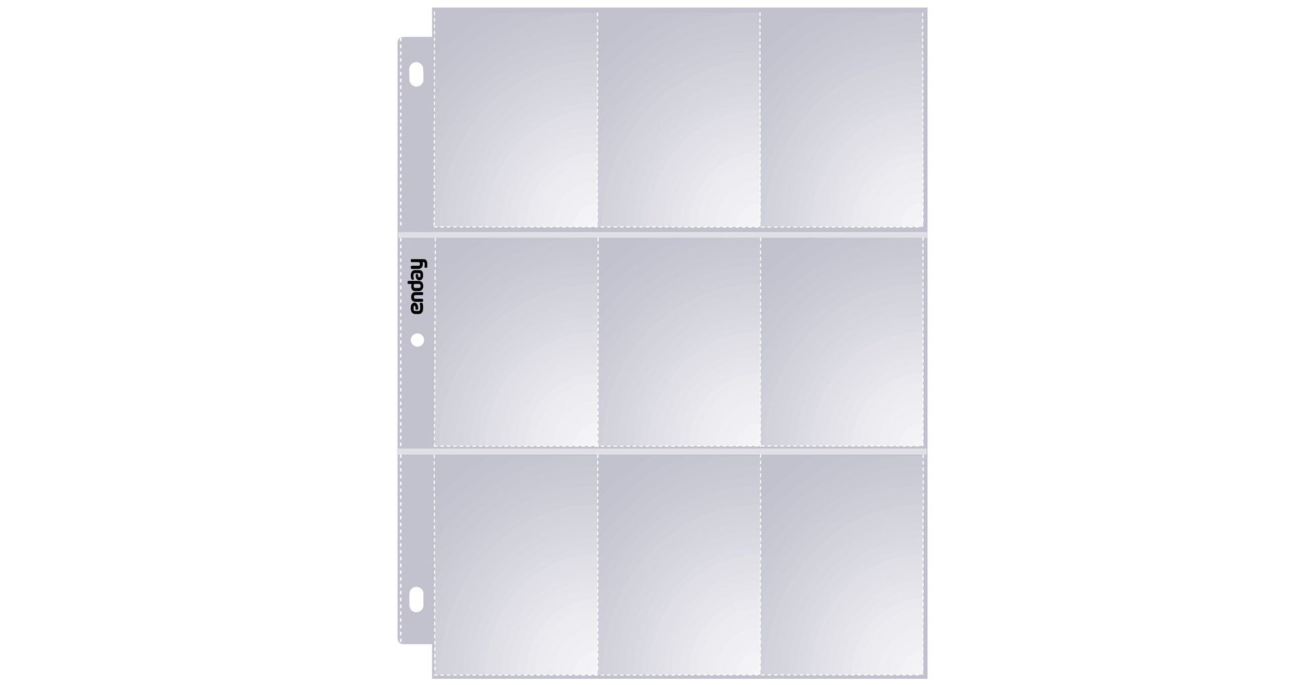 Enday 9-Pockets Sports Card Holder