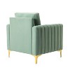 Set of 2 Iapygia Contemporary Tufted Wooden Upholstered Club Chair with Metal Legs for Bedroom Club Chair| ARTFUL LIVING DESIGN - 4 of 4