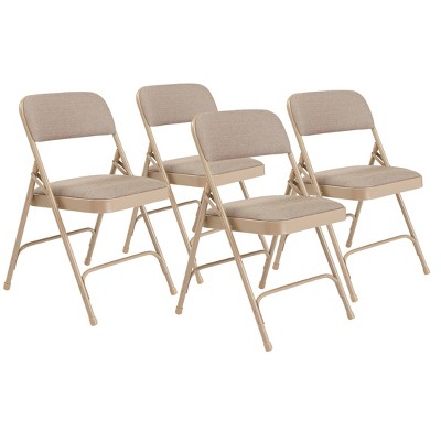 Set Of 4 Deluxe Fabric Padded Folding Chairs With Frame Hampton   GUEST D9e5740a Dc17 423a A72a F002e6bc7516