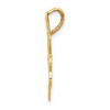 Black Bow Jewelry 14k Yellow Gold Filigree Shamrock Pendant, 16mm (5/8 inch) - 2 of 4