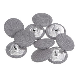 Unique Bargains Round Metal Sewing Cloth Covered Button 10 Pcs - 1 of 4